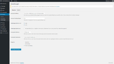 marketerbase-bounce-genie-screenshot-einstellungen Vorschau
