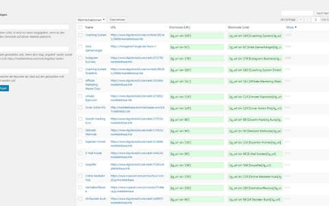 marketerbase-link-cloaking-wordpress-link-management LinkGenie Übersicht